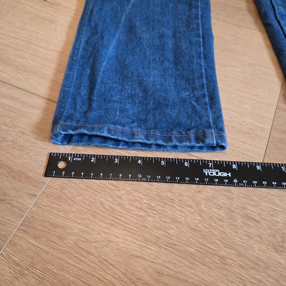 Wrangler 936DEN Cowboy Cut Slim Fit Jeans Mens 30x30 Dark Wash Indigo Denim - Picture 6 of 9